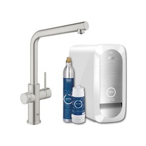 Producten/Grohe/Blue%20Home/ImageGallery/grohe-blue-home-1gats-keukenkraan-m-duo-luitloop-starterkit-m-wifi-bluetooth-chilled-sparkling-3x-gekoeld-3x-bruisend-water-supersteel-31454dc1-31454dc1-1.jpeg