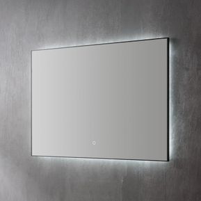 Producten/Sani-supply/Decor/ImageGallery/spiegel-decor-mat-zwart-met-indirecte-led-verlichting-3-kleur-instelbaar-dimbaar-100x70x3-cm-incl-spiegelverwarming-24001-1.jpeg