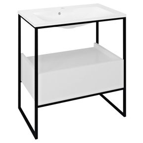 Producten/Sapho/SKA%20Industrial/ImageGallery/ska-wastafelconsole-met-lade-750x850x460mm-mat-zwartwit-glans-ska602-1.jpeg