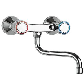 Producten/Tres/Espacio%20de%20cocina/ImageGallery/tres-espacio-de-cocina-chroom-wandgemonteerde-tweegreeps-keukenmengkraan-m-lagere-uitloop-afstand-tot-de-muur-258-mm-123310-1.jpeg